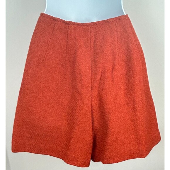 Vintage Bobbie Brooks Wool Hotpants Skirt Burnt Orange Wool Size Small - Picture 5 of 16